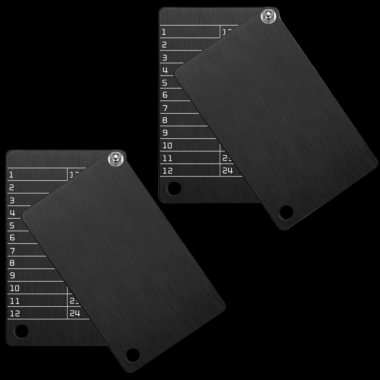 Hotop 4 Plates Steel Wallet Crypto Cryptocurrency Seed Storage Crypto Wallet for Bitcoin Hardware Cold Wallet Backup Compatible with BIP39 Hardware (Black)