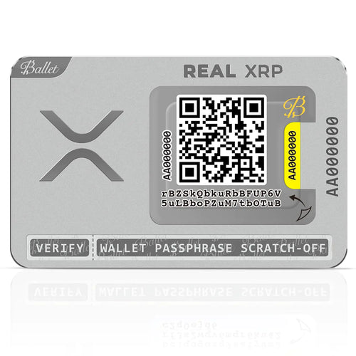Ballet Real XRP - The Easiest Crypto Cold Storage Card (3-Pack)